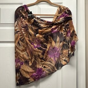 Venezia Sport Floral sheer sarong - size 2x